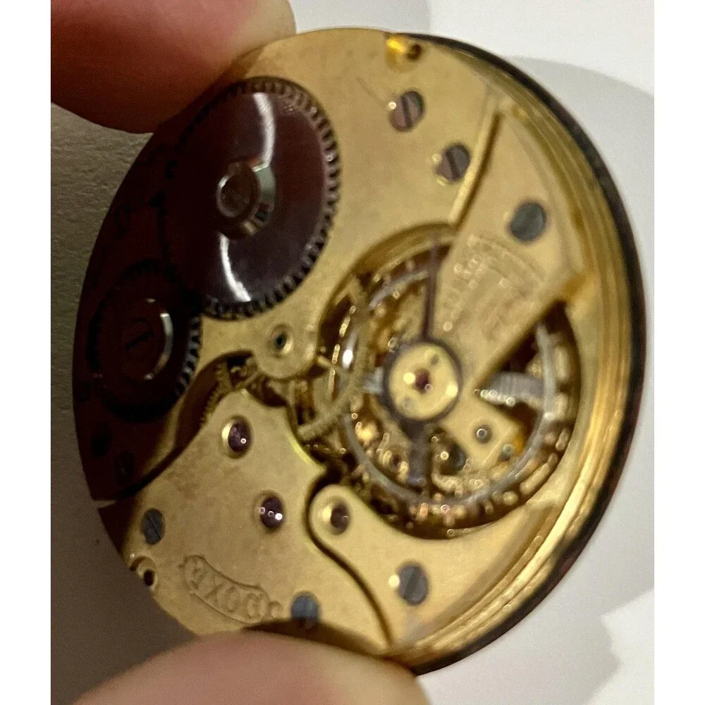 Vintage DOXA Pocket Watch White Enamel Dial Manual Wind Swiss Open Face